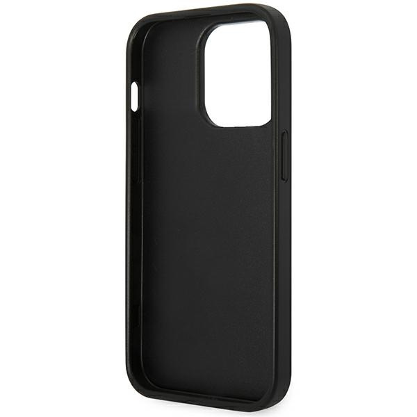 Case Karl Lagerfeld iPhone 14 Pro Max 6.7" hardcase black/black Saffiano Choupette Head Patch
