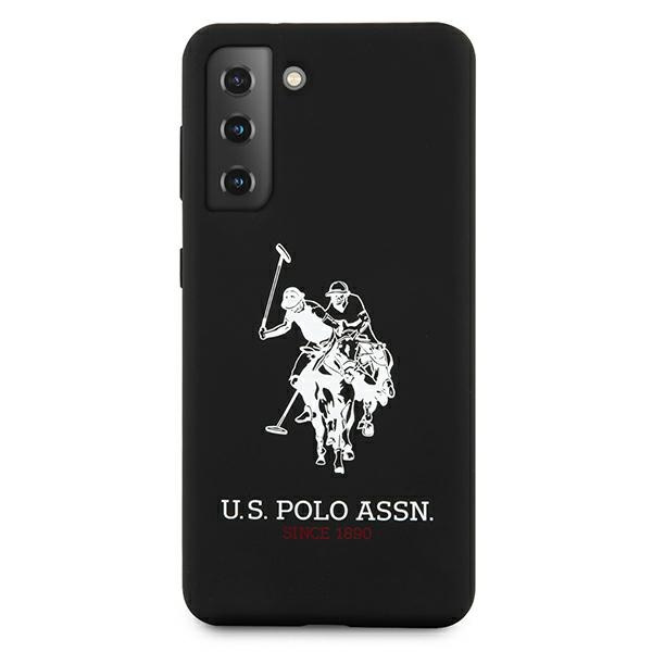 Coque US POLO Samsung Galaxy S21 Plus Silicone Logo USHCS21MSLHRBK Étui noir