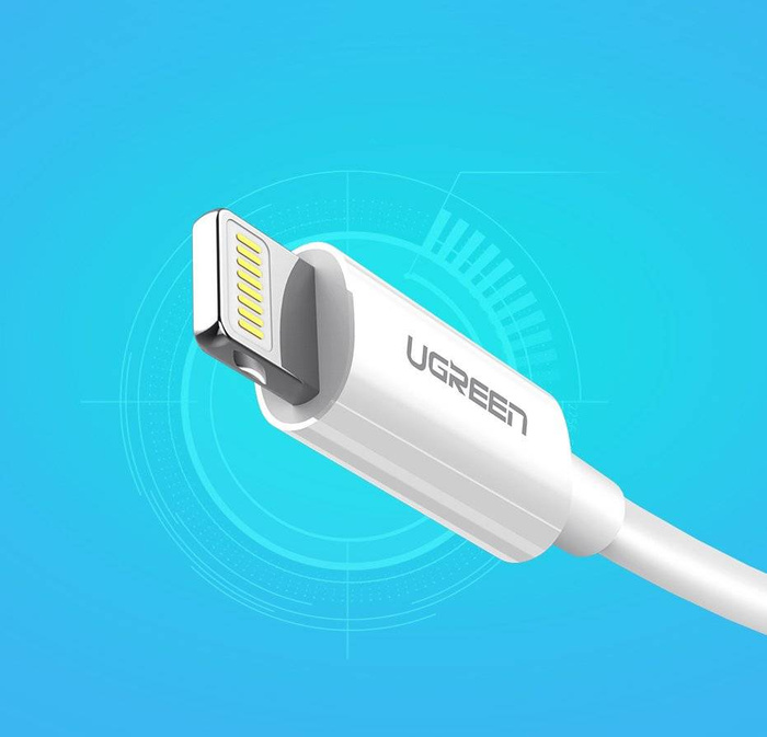 Ugreen cable USB-Kabel - Lightning MFI 1m 2,4A weiß (20728)