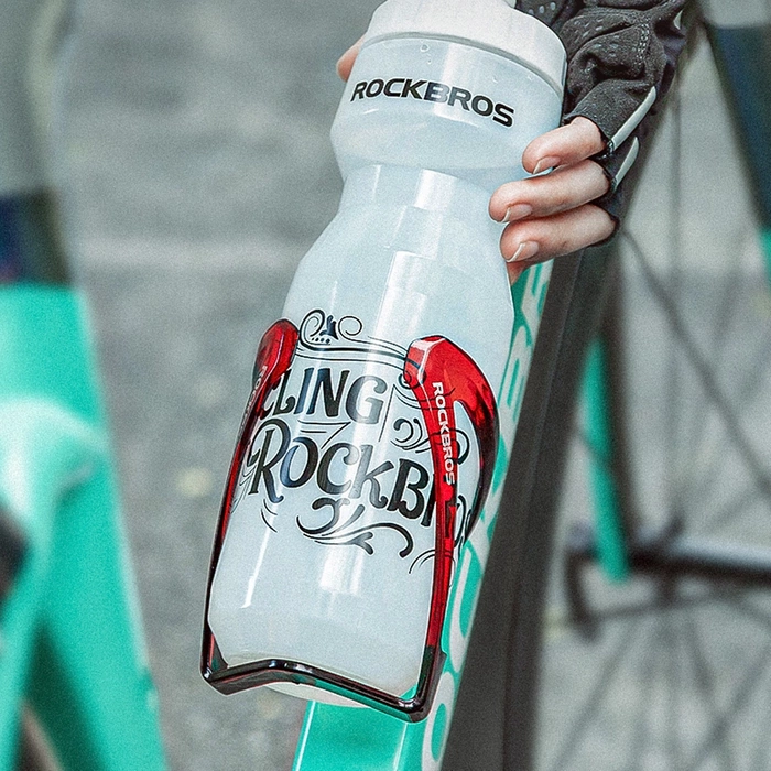Rockbros FK338 bicycle holder for water bottle - black and red