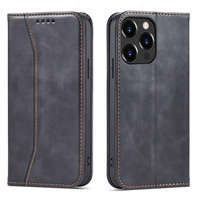 Custodia Magnet Fancy Case per iPhone 14 flip cover stand nero