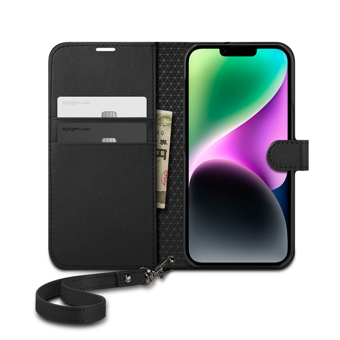 Obal Spigen Wallet S iPhone 14 Černá Case