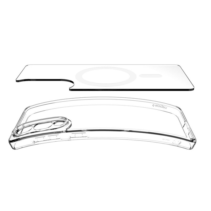 SPIGEN ULTRA HYBRID MAG MAGSAFE CASE GALAXY S25 EDGE CLEAR/WHITE
