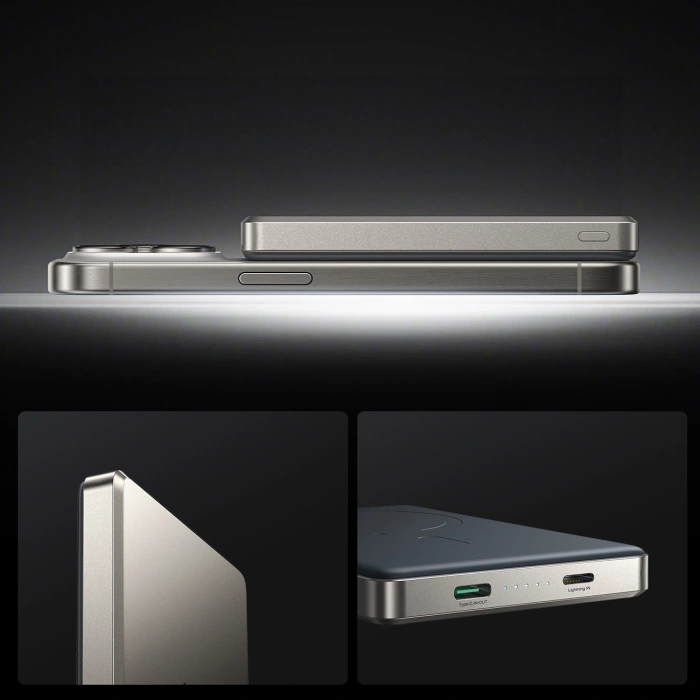 Powerbank Joyroom JR-PBM08 Pro 10000mAh ultracienki - tytanowy