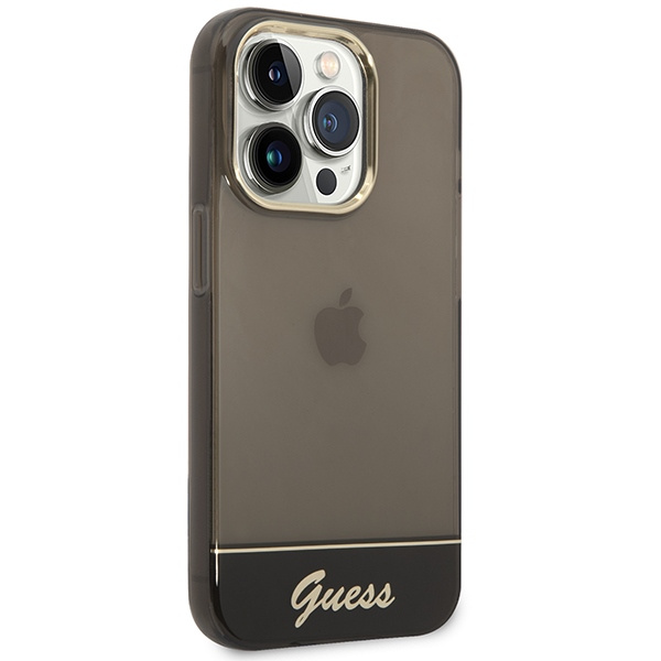 Case GUESS Apple iPhone 14 Pro Max Translucent Black Hardcase