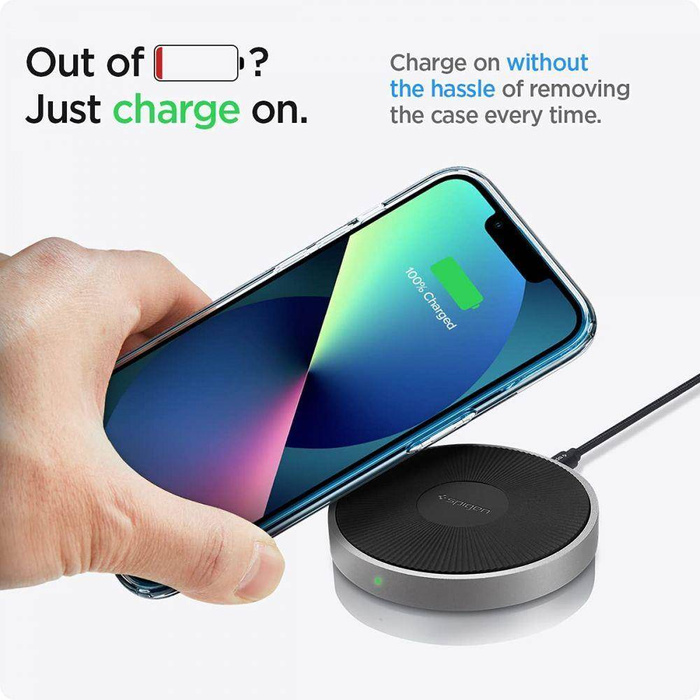 Hülle iPhone 13 Spigen Liquid Crystal Crystal Transparent Clear Case + Tempered Glass Spigen Glas.Tr Slim