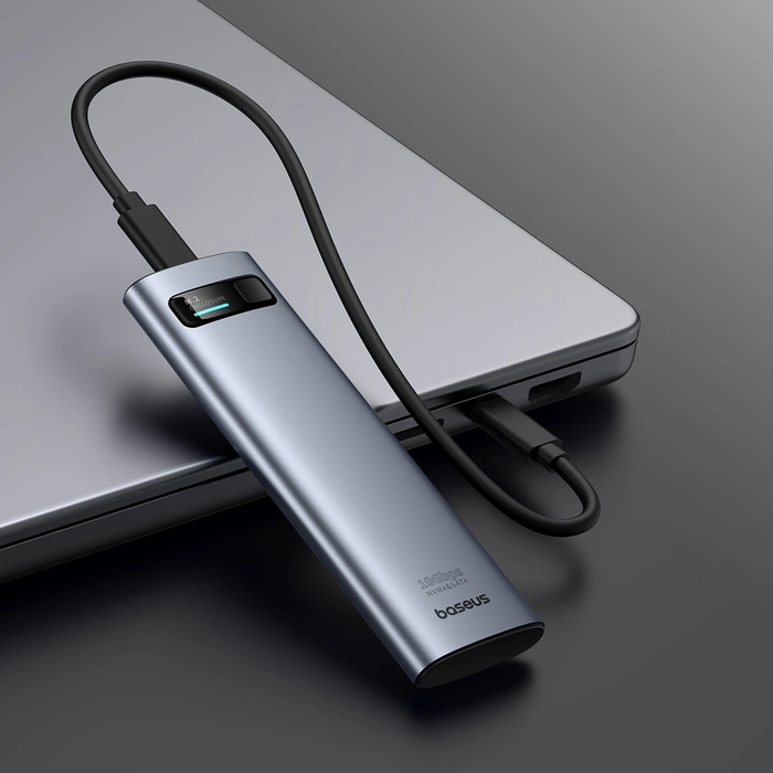 Baie SSD Baseus FlyJoy Series M.2 NVMe / M.2 SATA 10 Gb/s - gris