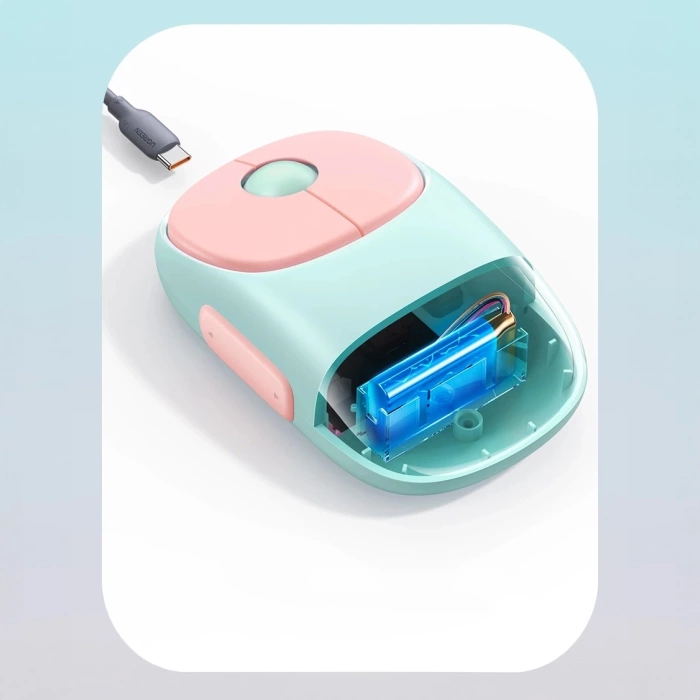 UGREEN FUN+ MU102 2.4G+BT Drahtlose Maus (Rosa)