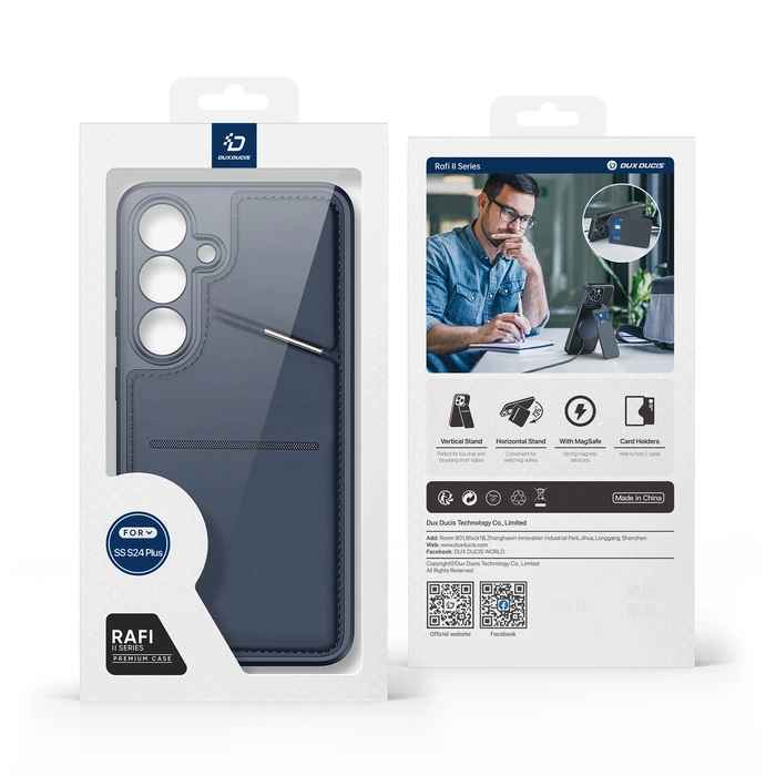 Rafi II Mag Hülle für Samsung S24 Plus – Blau