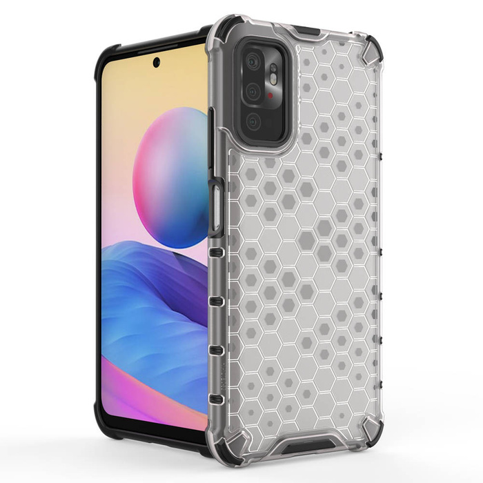 Honeycomb coque housse blindée avec cadre en gel Xiaomi Redmi Note 10 5G / Poco M3 Pro noir