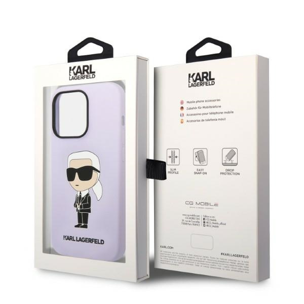Case Karl Lagerfeld iPhone 14 Pro Max 6.7" hardcase purple/purple Silicone Ikonik