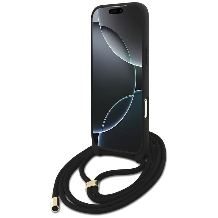 Etui Guess 4G Big Logo Cord Stap         Crossbody do iPhone 17 Pro Max brązowy