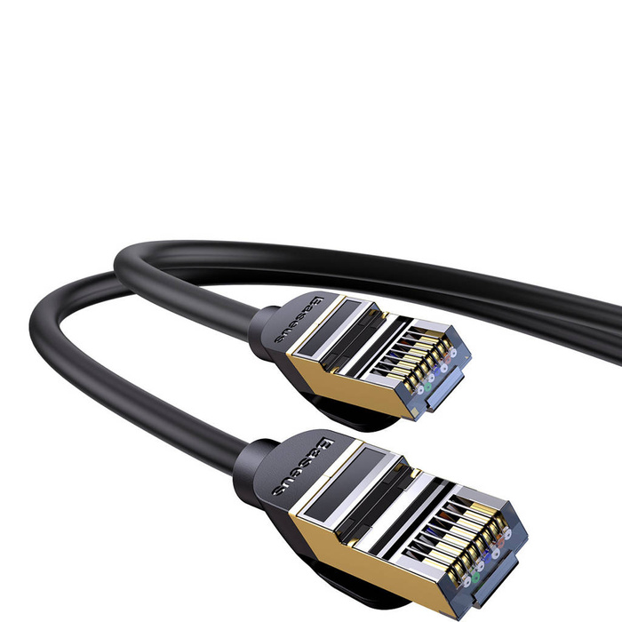 Câble réseau RJ45 haut Baseus Speed Seven 10 Gbps 1,5 m noir (WKJS010201)