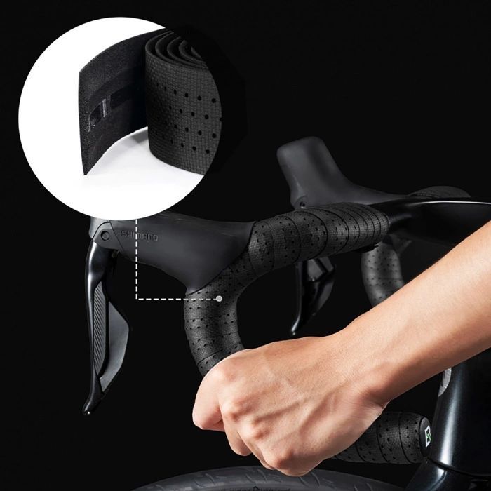 Rockbros Lenkerband Perforiert Silikon - Schwarz