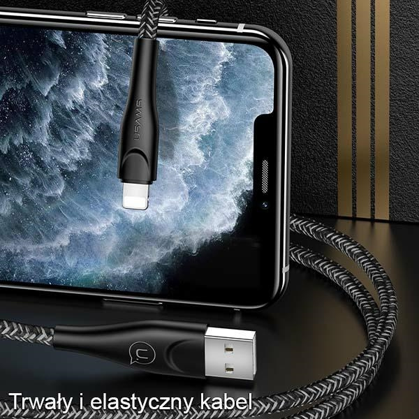 USAMS Kabel geflochtenes U41 Lightning Schnellladekabel 3m rot/rot SJ397USB02 (US-SJ397)