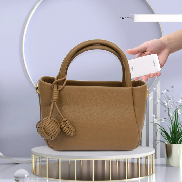 GaN Dudao A65Q 65W USB-A / USB-C PD Ultra-Thin Wall Charger - White