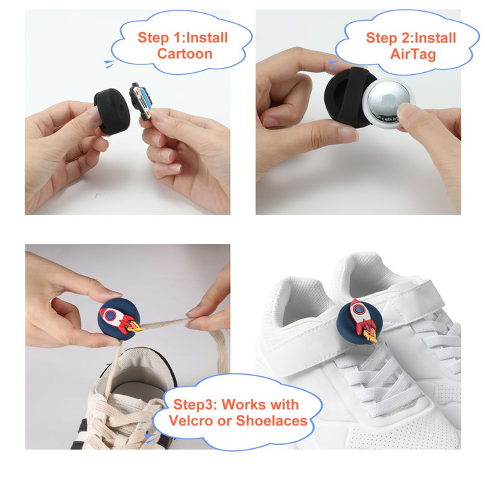 TECH-PROTECT SMOOTH FOR KIDS 4-PACK APPLE AIRTAG 1 / 2 COLORFUL