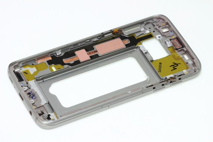 Case Body Frame SAMSUNG Galaxy S7 Silver Grade B