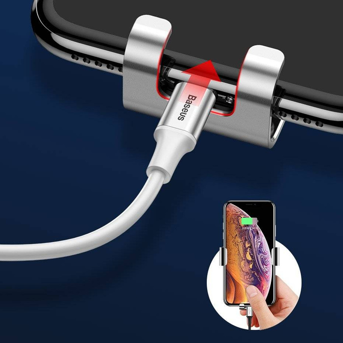 Baseus Metal Age Gravity držák do auta Kovový gravitační držák do auta pro CD slot stříbrný (SUYL-J0S)