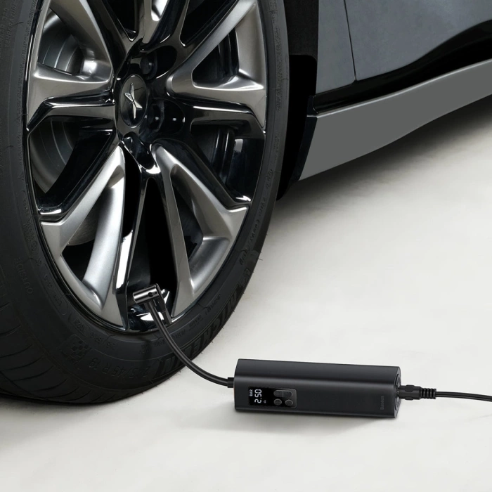 Baseus CRCQ000001 Mini-Reifenkompressor für Zigarettenanzünder – Schwarz
