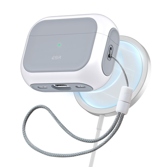 Cover Esr Orbit Halolock MagSafe Apple Airpods Pro 1 / 2 Bianco Case
