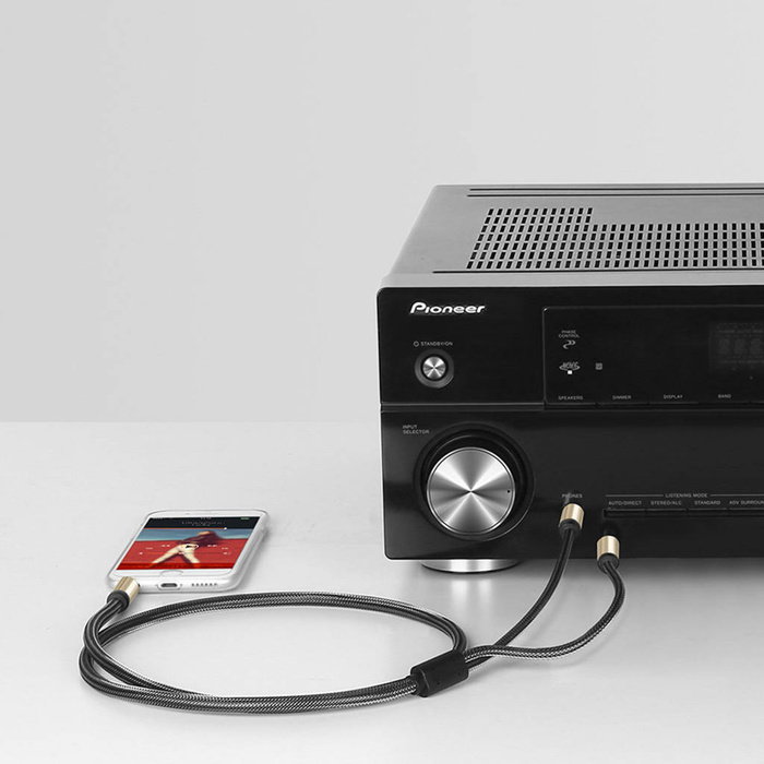 Ugreen kabel audio kabel mini jack 3,5 mm - 2 x jack 6,35 mm 2 m šedý (AV126)