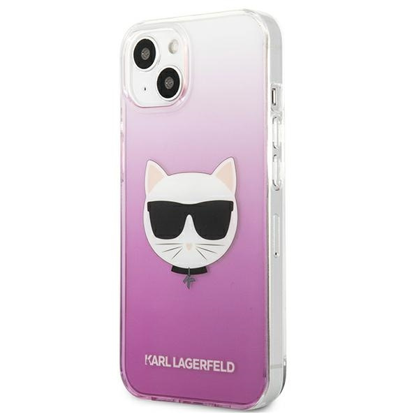 Case KARL LAGERFELD Apple iPhone 13 Mini Choupette Head Pink Hardcase