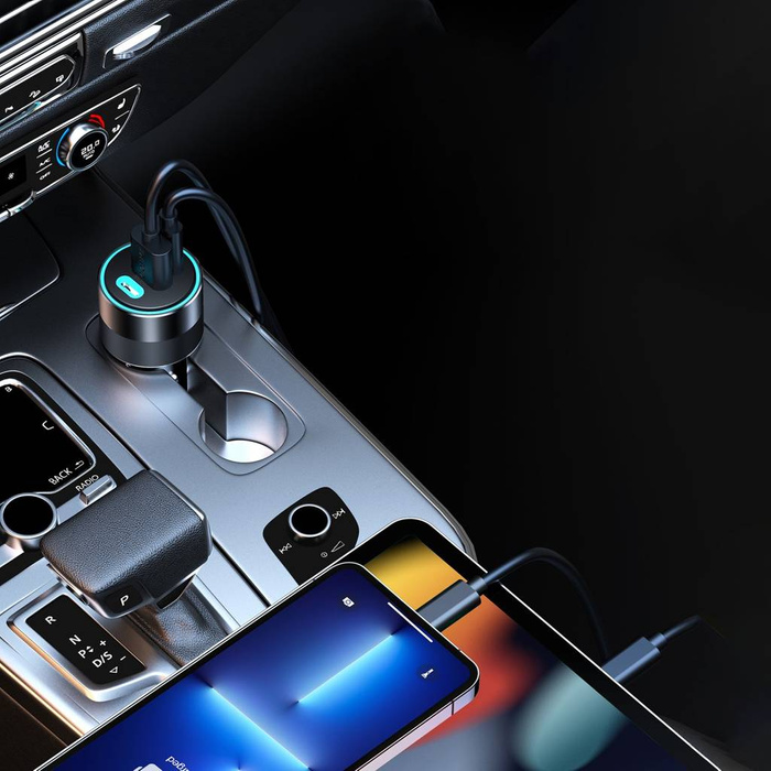 Choetech fast nabíječka auto 130W 2xUSB-C + USB-A černá (TC0011)