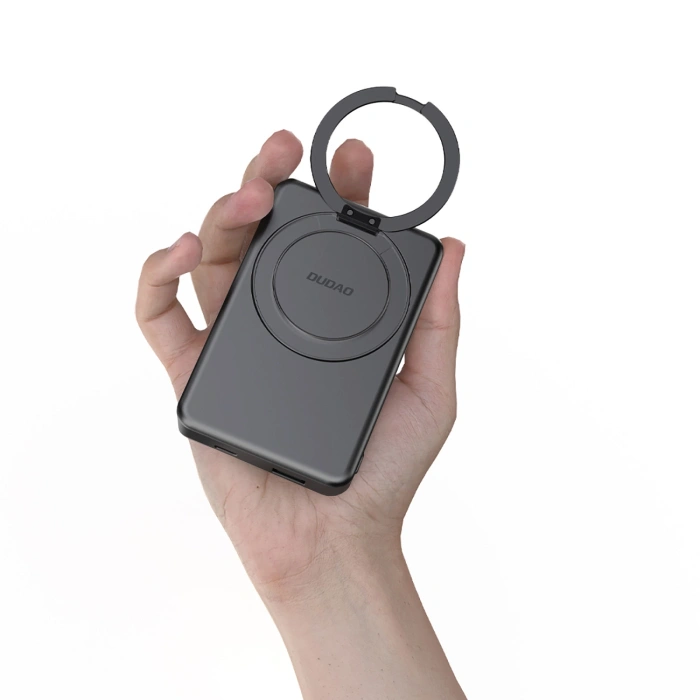 Powerbank Dudao K28S 20W PD 5000mAh z MagSafe i podstawką - szary
