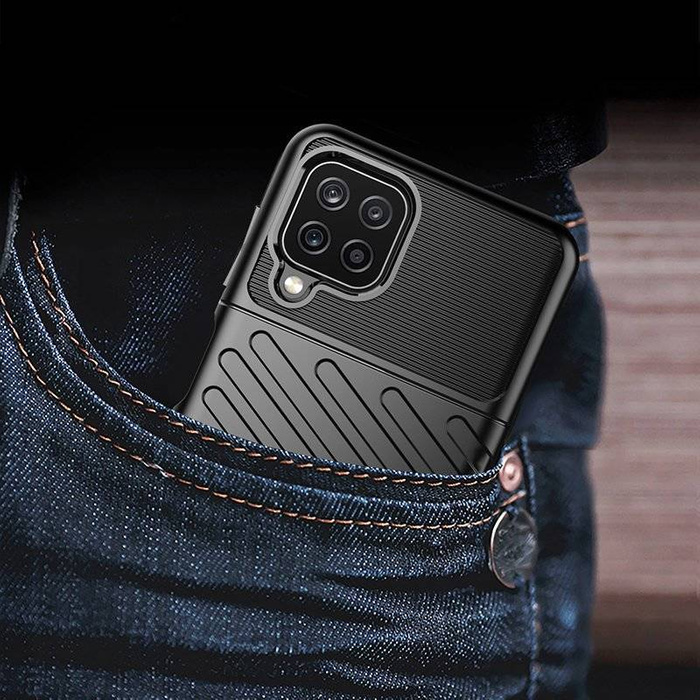 Thunder Case Flexibel Robuste Panzer Handyhülle TPU Schutzhülle für Samsung Galaxy A22 4G schwarz