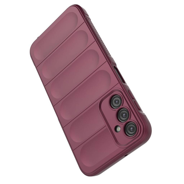 Funda Magic Shield para Samsung Galaxy A24 4G funda blindada flexible burdeos