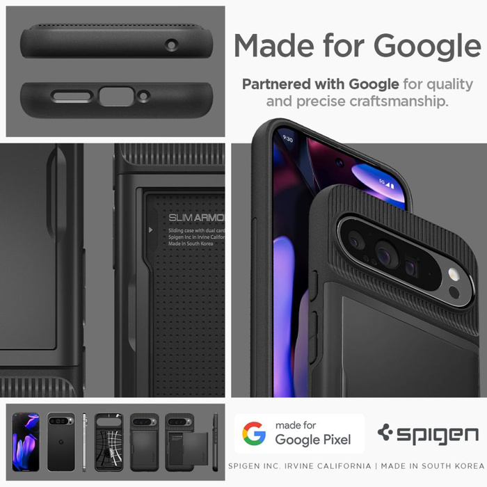 Spigen Slim Armor CS GOOGLE PIXEL 9 PRO XL NERO