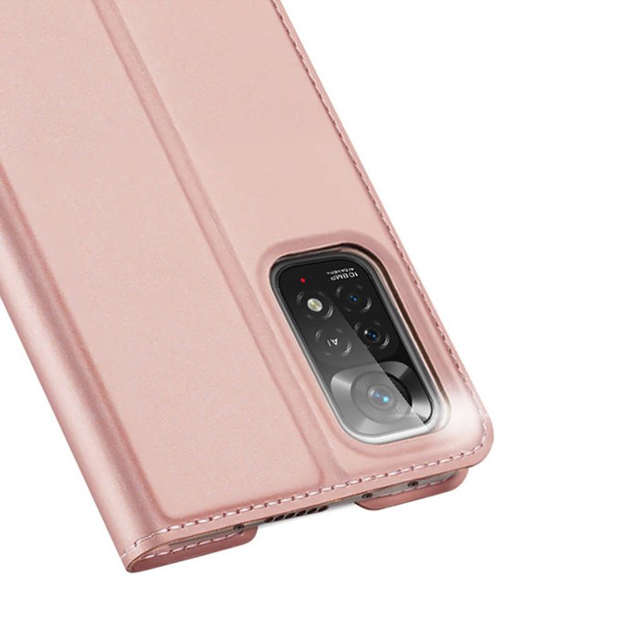 Dux Ducis Skin Pro Holster Cover Flip Cover para Xiaomi Redmi Note 11 Pro + 5G / 11 Pro 5G / 11 Pro rosa