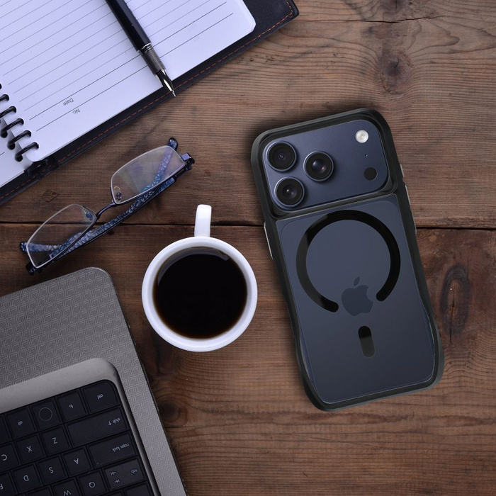 ROAR futerał SLIM DEFENDER kompatybilny z MagSafe do IPHONE 15 czarny