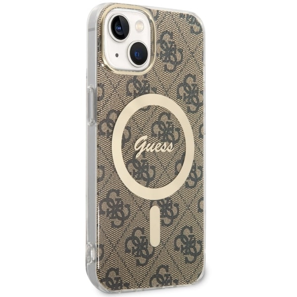 Funda Guess GUHMP14SH4STW iPhone 14 6.1" marrón/marrón durocase 4G MagSafe Case