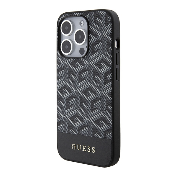 Etui Guess Guhmp15xhgcfsek Iphone 15 Pro Max 6.7" Czarny/black Hardcase Gcube Stripes Magsafe Case