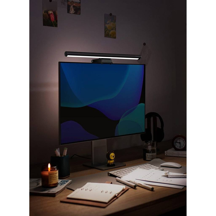 Baseus i-wok2 LED lampa pro osvětlení obrazovky stolního monitoru černá (DGIW000101)