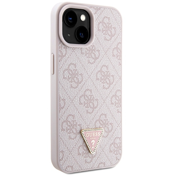 Funda Guess GUHCP15SP4TDSCPP iPhone 15 6.1" rosa/rosa durocase Crossbody 4G Metal Logo Case