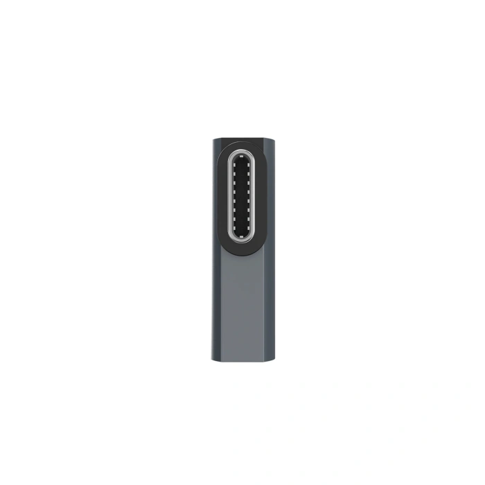 Przejściówka kątowa boczna Wozinsky WPKB-01 USB-C - USB-C 40Gb/s 240W 8K OTG - szara