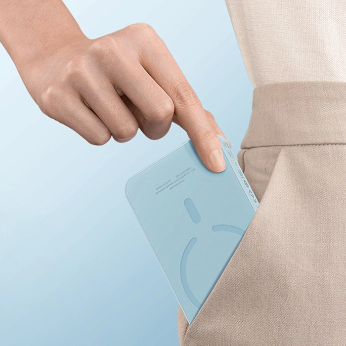 Baseus Mini-Powerbank 5000 mAh 20 W + USB-C-Kabel (20 V/3 A) – blau