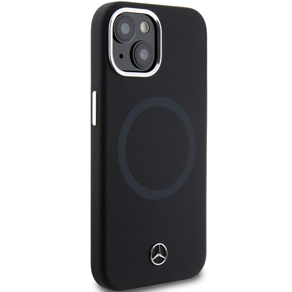 Etui Mercedes MEHMP15S23SCMK iPhone 15 6.1" czarny/black hardcase Silicone Bicolor MagSafe Case