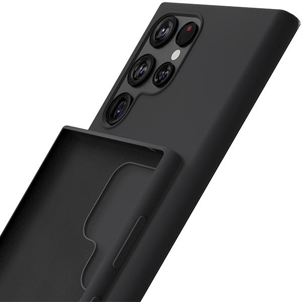 3mk Silicone Case Sam S23 Ultra S918 noir/noir