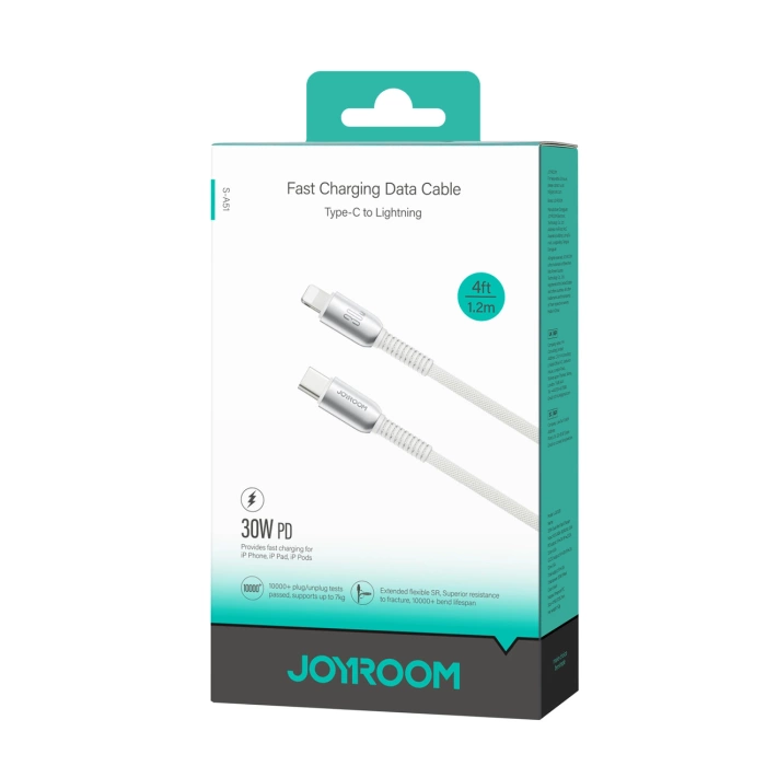 Joyroom S-A51 Cutting-Edge-Serie 30 W USB-C – Lightning Kabel 1,2 m – Grau