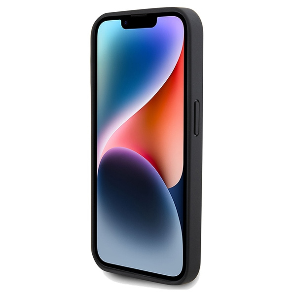 Etui Mercedes MEHMP15L23RGSK iPhone 15 Pro 6.1" czarny/black hardcase Star Pattern Leather MagSafe Case