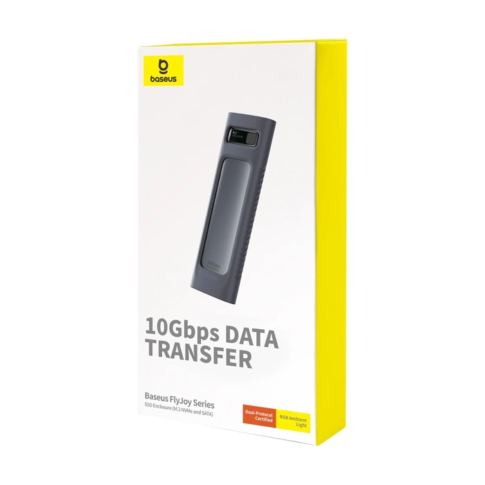 Baseus FlyJoy Series M.2 NVMe / M.2 SATA 10 Gb/s SSD bay - gray