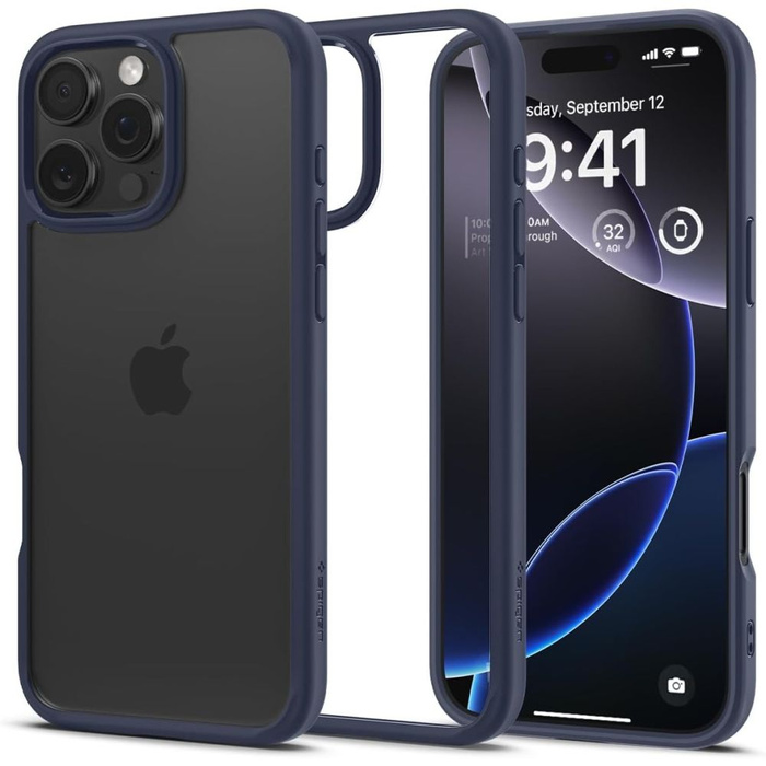 Funda Spigen Ultra Hybrid IPhone 16 Pro Max Azul Marino