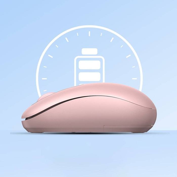 USB 2.4GHz wireless mouse Ugreen MU105 - pink