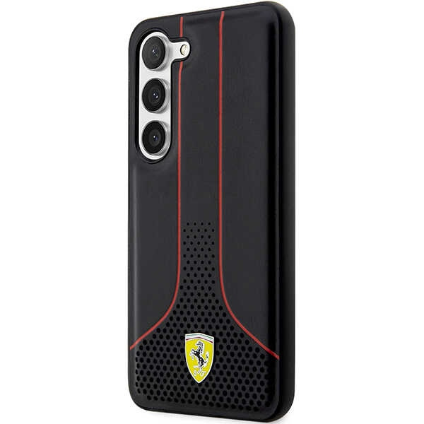 Coque Ferrari FEHCS23MPCSK S23 Plus S916 noir/noir durcase Perforé 296 P