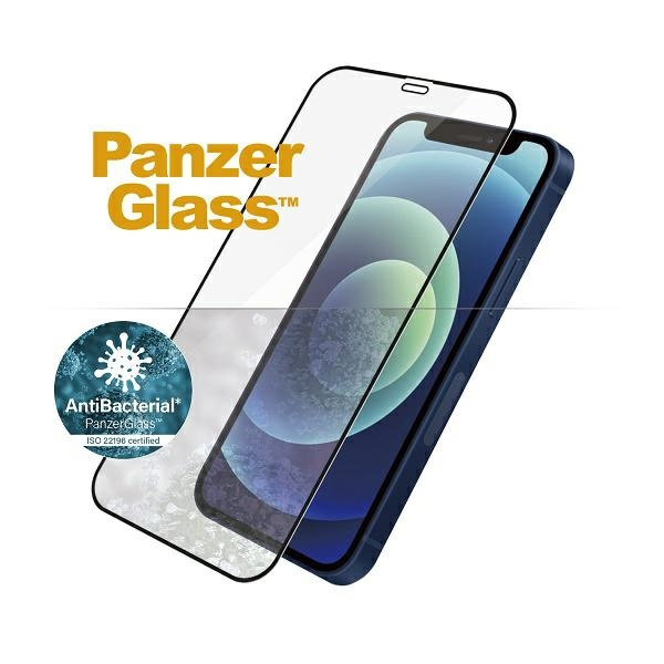 PanzerGlass E2E Super+ iPhone 12 Mini Case Friendly AntiBacterial MicroFracture black/black