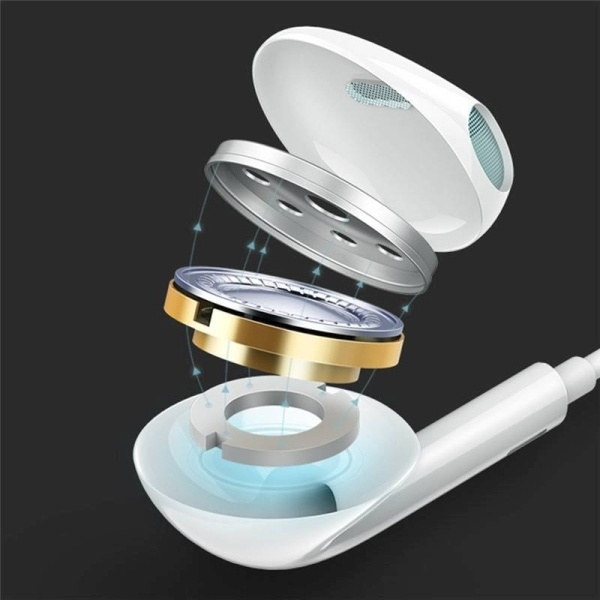 Casque Jack stéréo USAMS 3,5 mm blanc